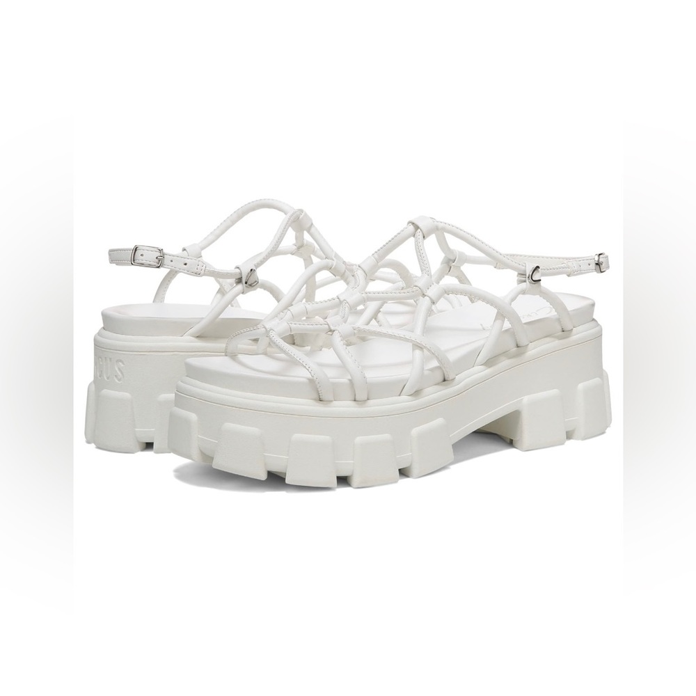 NWT Circus by Sam Edelman Greyson Knotted Platform White Sandals 6.5